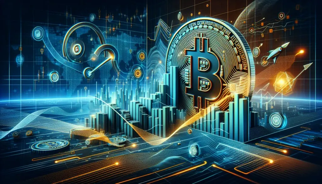 Bitcoin price chart on cryptocurrency trading platform today